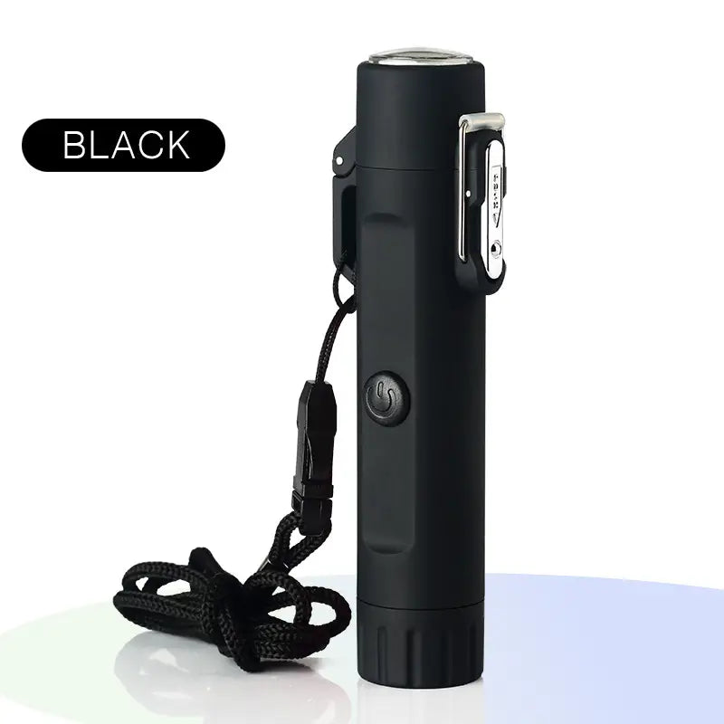 Tactical Lighter With Flashlight And Compass