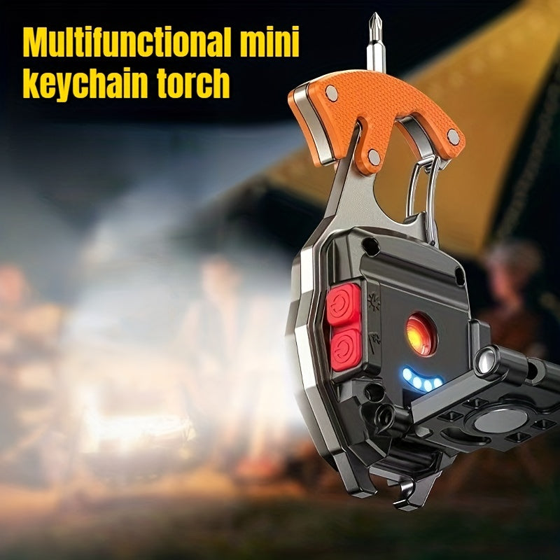 Multifunctional Mini Keychain Torch