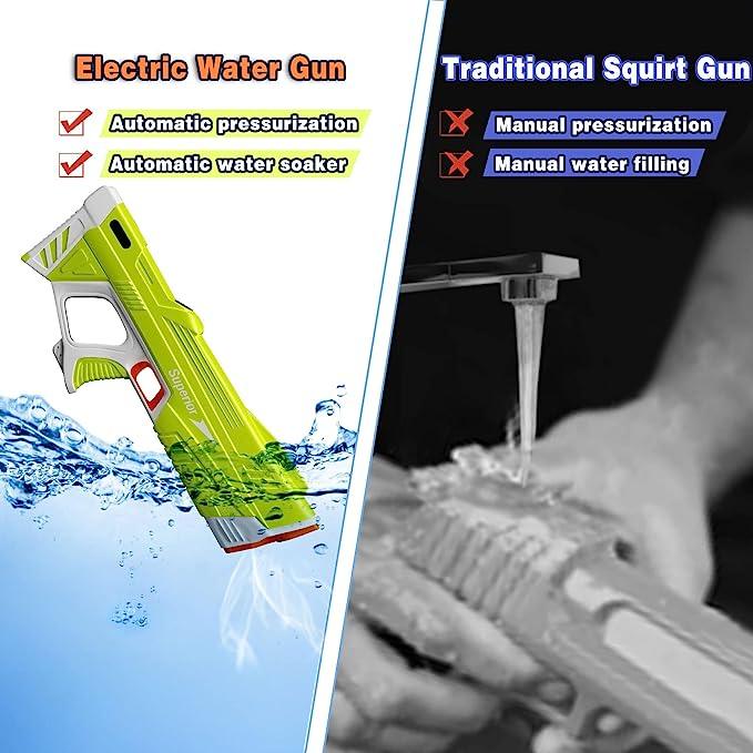 Electric Water Gun Vs Traditional Squirt Gun