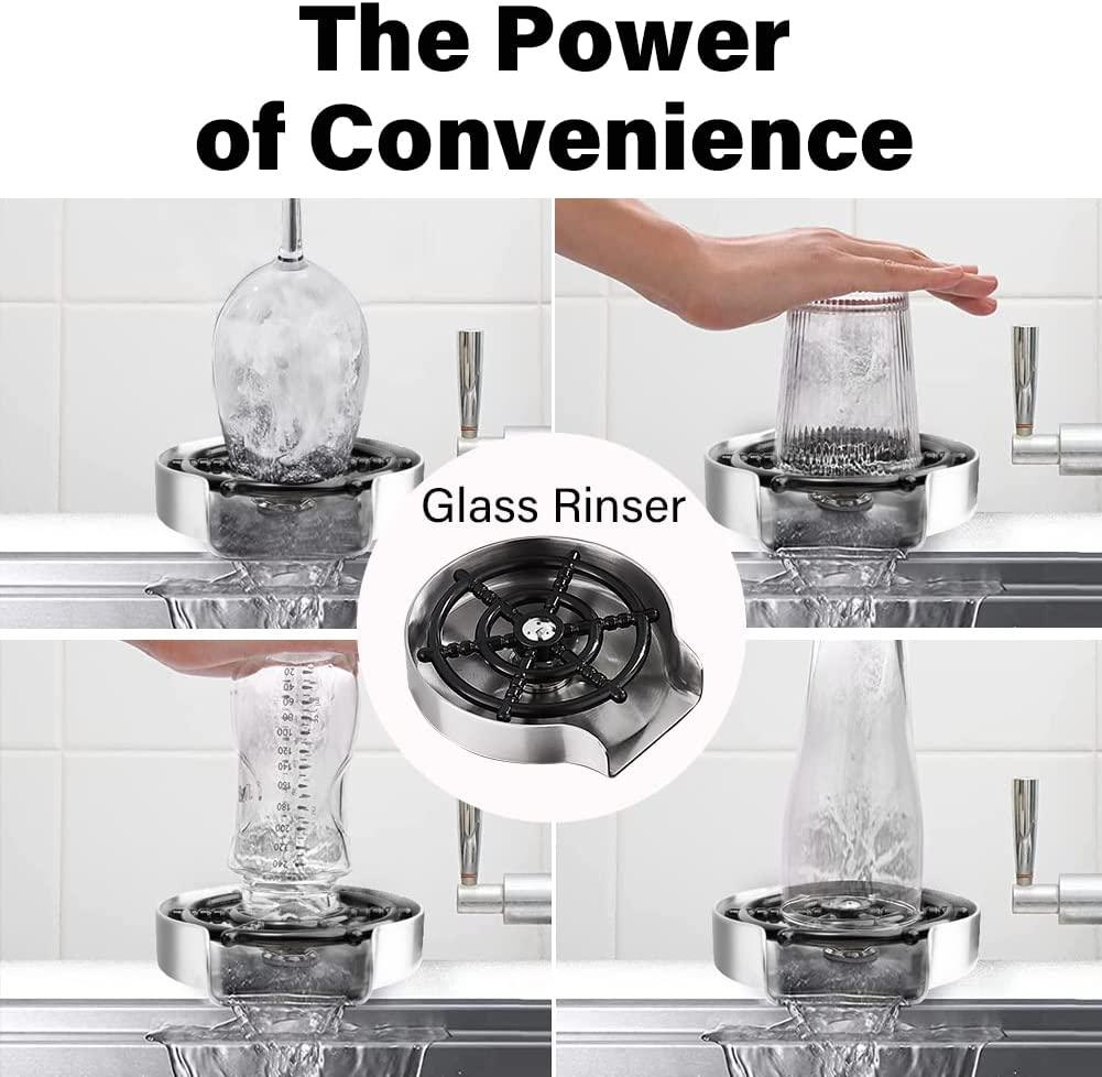 Kitchen Sink Glass Rinser for Home Chefs