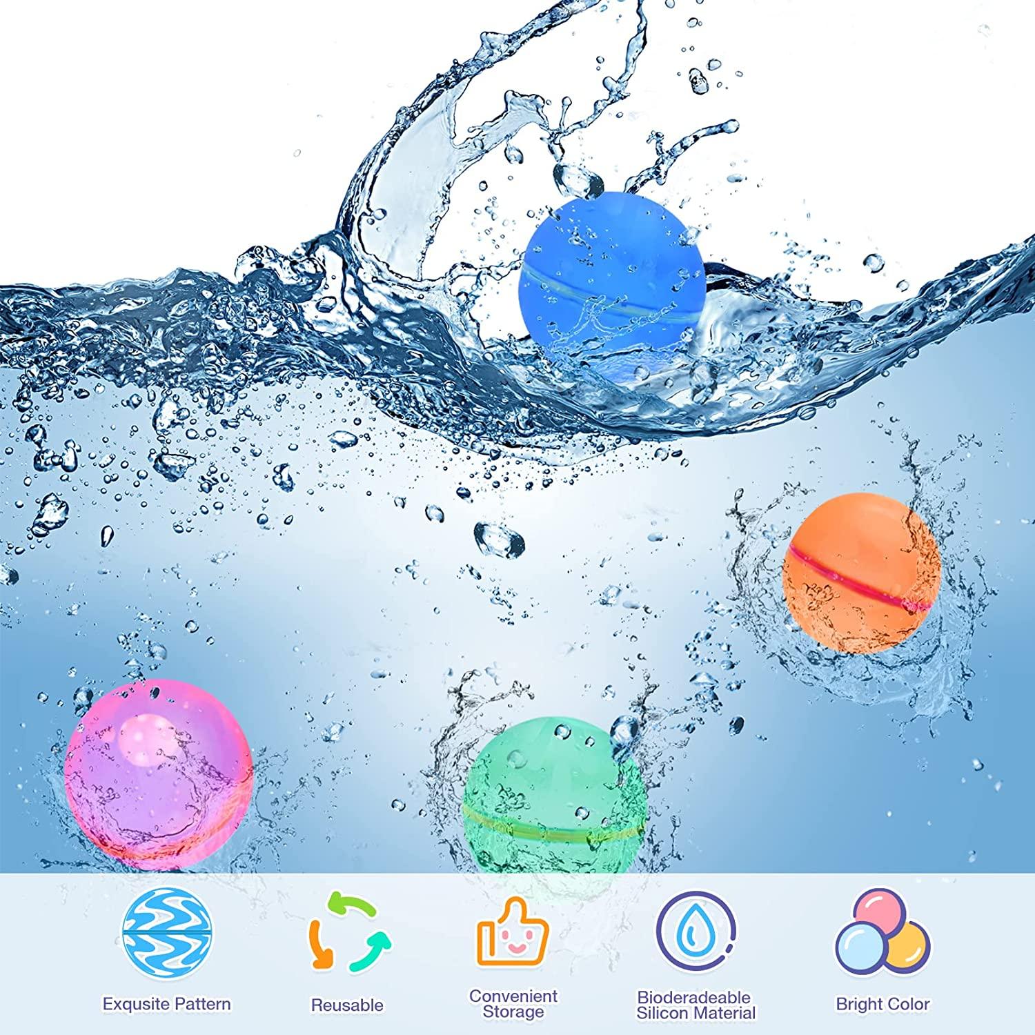 Durable and refillable water balloons for outdoor fun