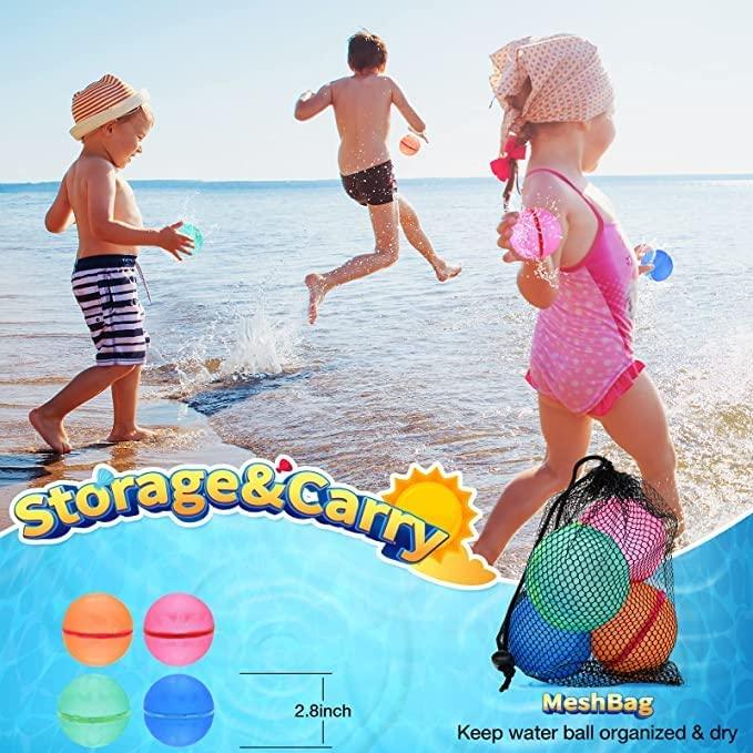 Refillable water balloons for hours of outdoor enjoyment