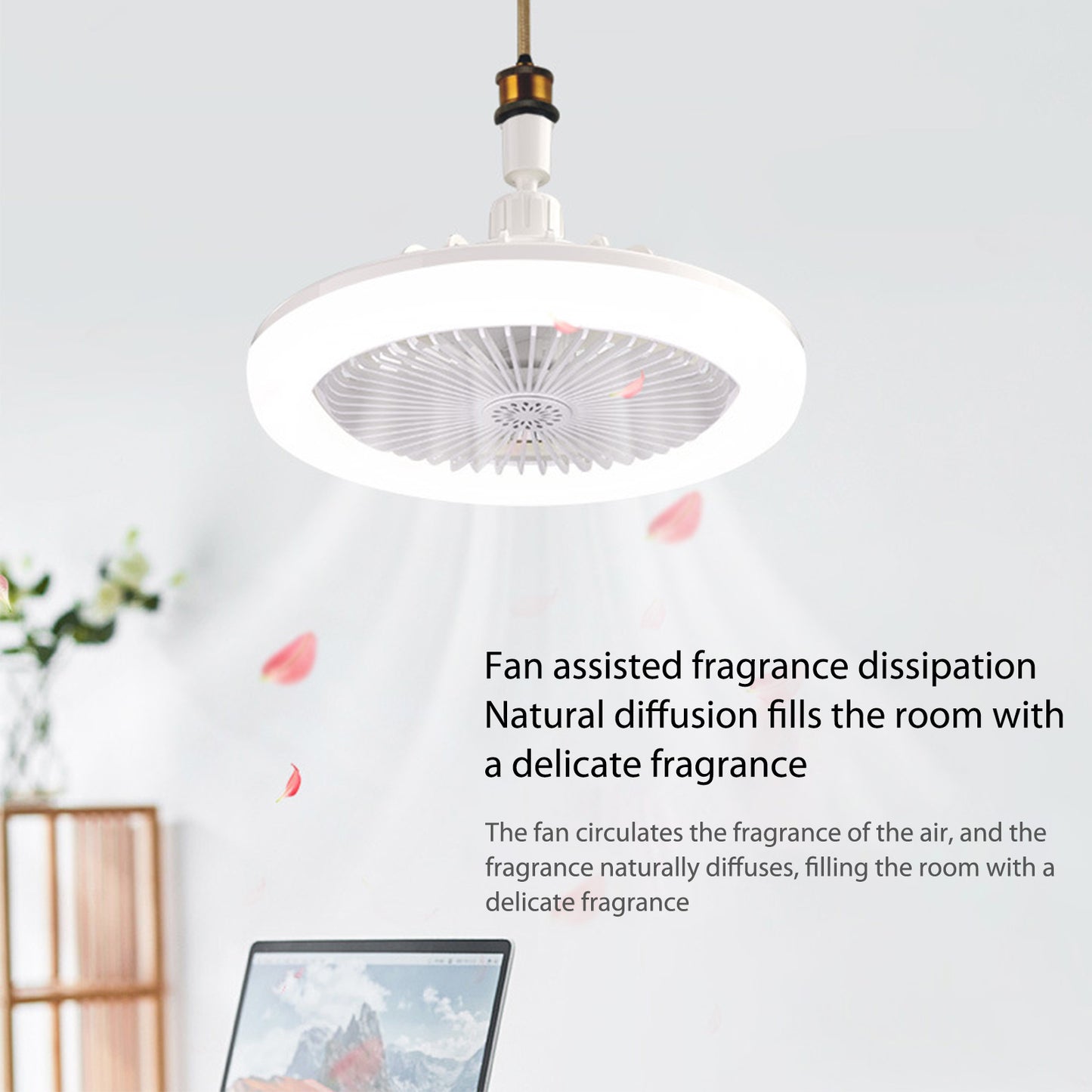 LuminAir 360° Ceiling Fan with MultiColor Light and Remote Control