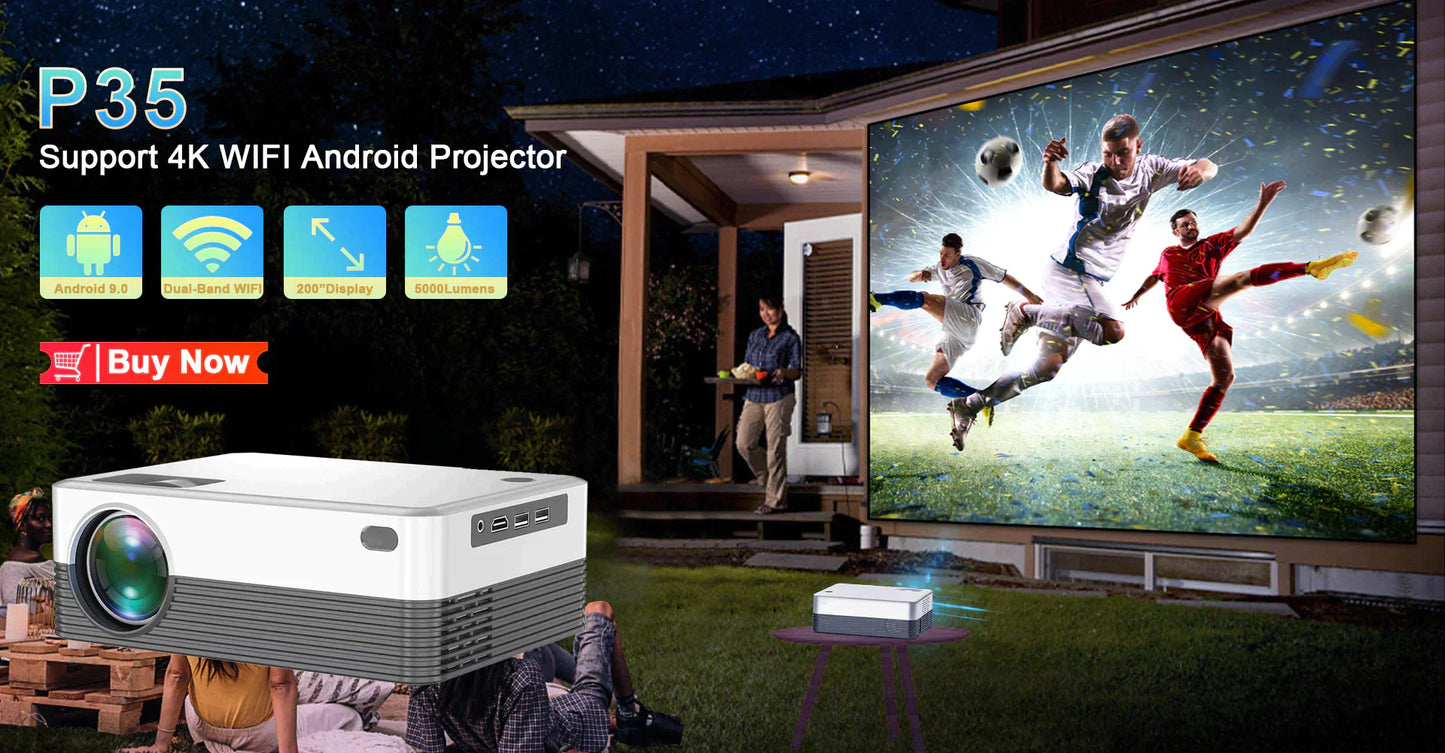 4K Support Native 1080P Projector 