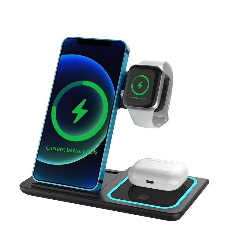 ChargeHub Pro 3-in-1: Ultimate Wireless Charging Station
