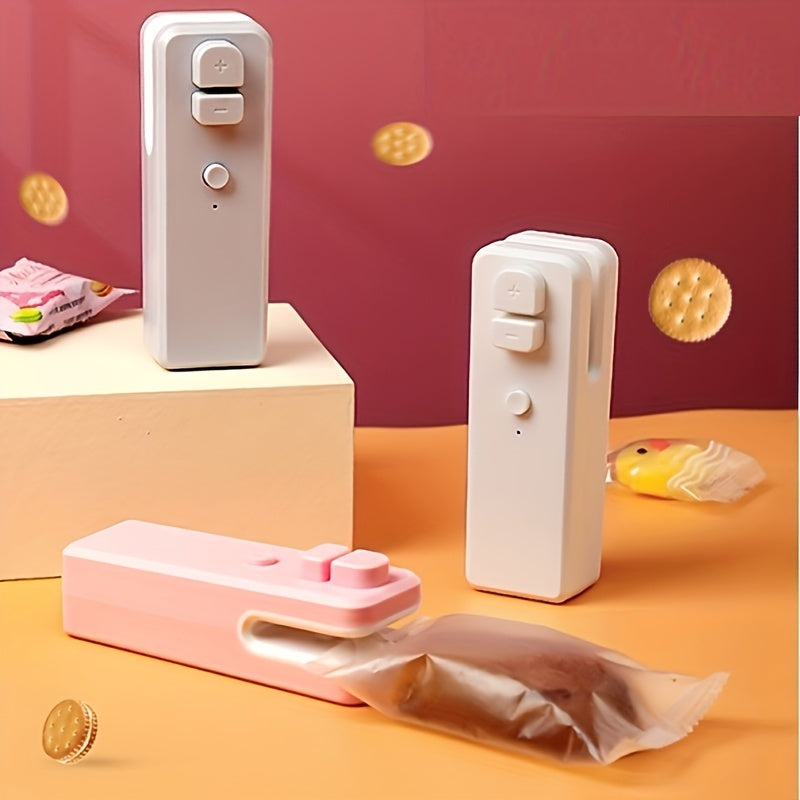 Mini Household Vacuum Sealing Machine: Keep Snacks Fresh & Portable For On-the-Go!