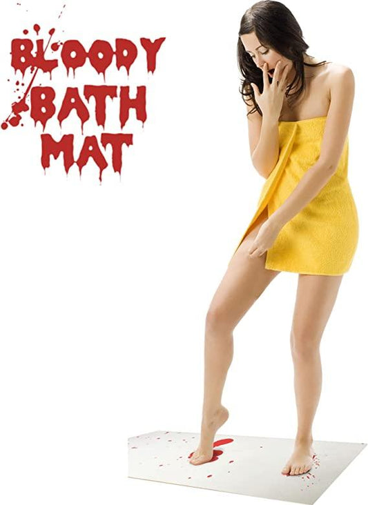 Elevate Your Bath Decor with the Bloody Bath Mat
