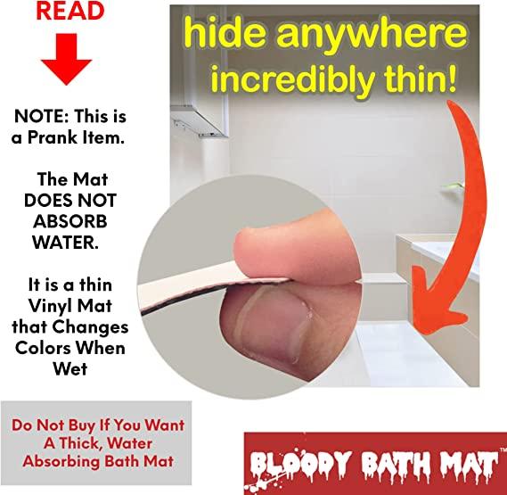 Color-Changing Bloody Bath Mat