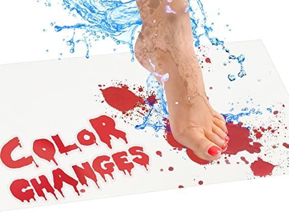 Halloween Delight: Color-Changing Bloody Bath Mat