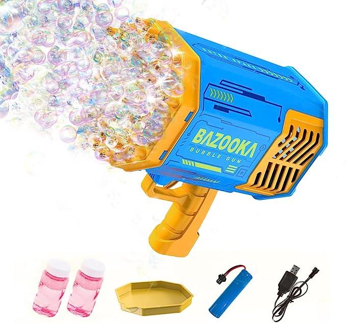 Unleash the Fun with the Automatic Bubble Gun - 69 Holes Edition