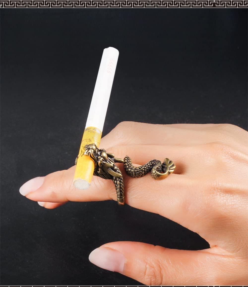 Cigarette Holder Ring - Dragon Smoker Clip