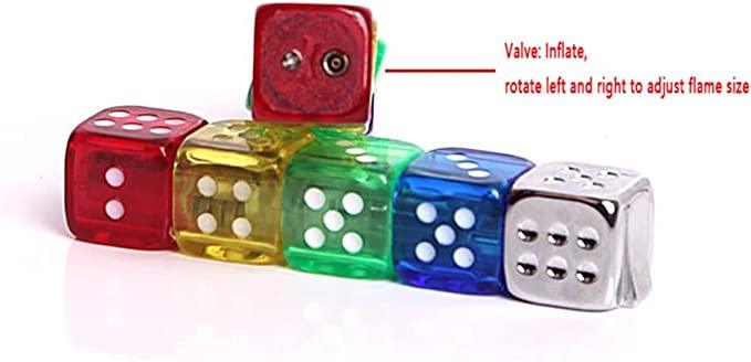 Dice Lighter with Adjustable Flame Feature