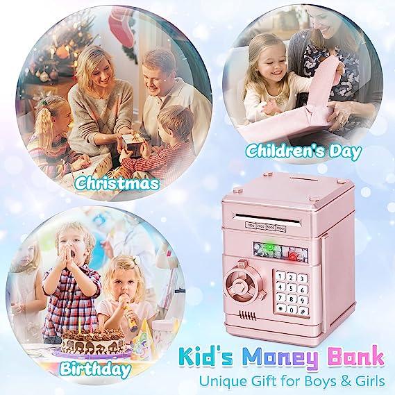Secure Electronic ATM Piggy Bank for Kids