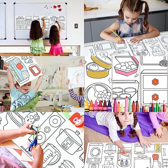 Foster Creativity with Our Kids' Drawing Paper Roll Pack