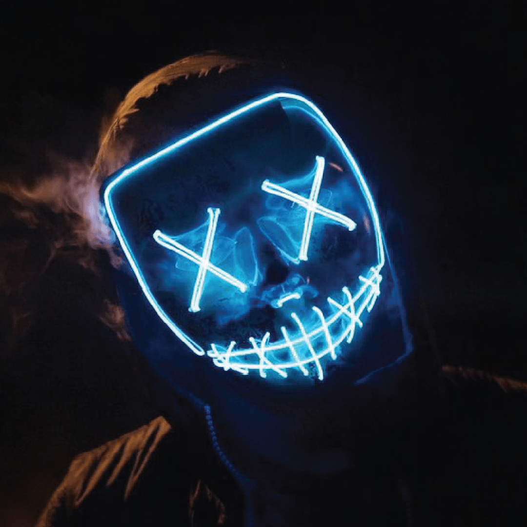 Cosplay LED Mask for Unique Dress-Up