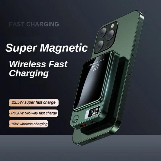 Magnetic Wireless Power Bank for Effortless Charging