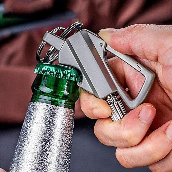 Multi-functional keychain with bottle opener