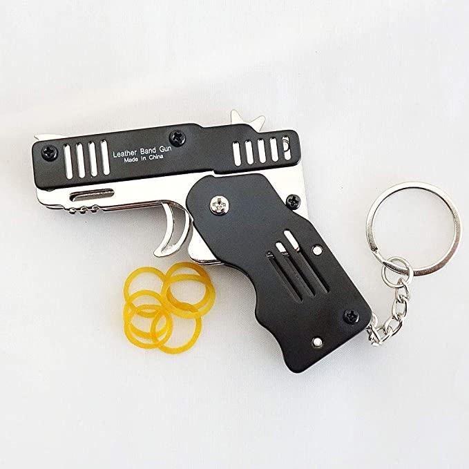 Keychain Rubber Band Gun: Portable Playtime