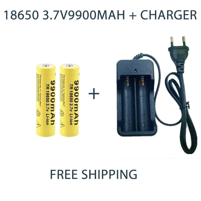 Portable 18650 rechargeable battery