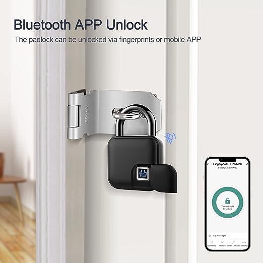 New Fingerprint Bluetooth Padlock - ShopAllurefy