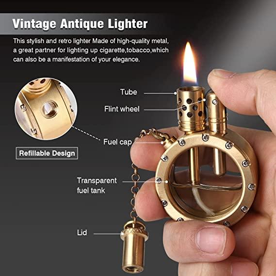 Vintage Trench Windproof Pipe Lighter - ShopAllurefy